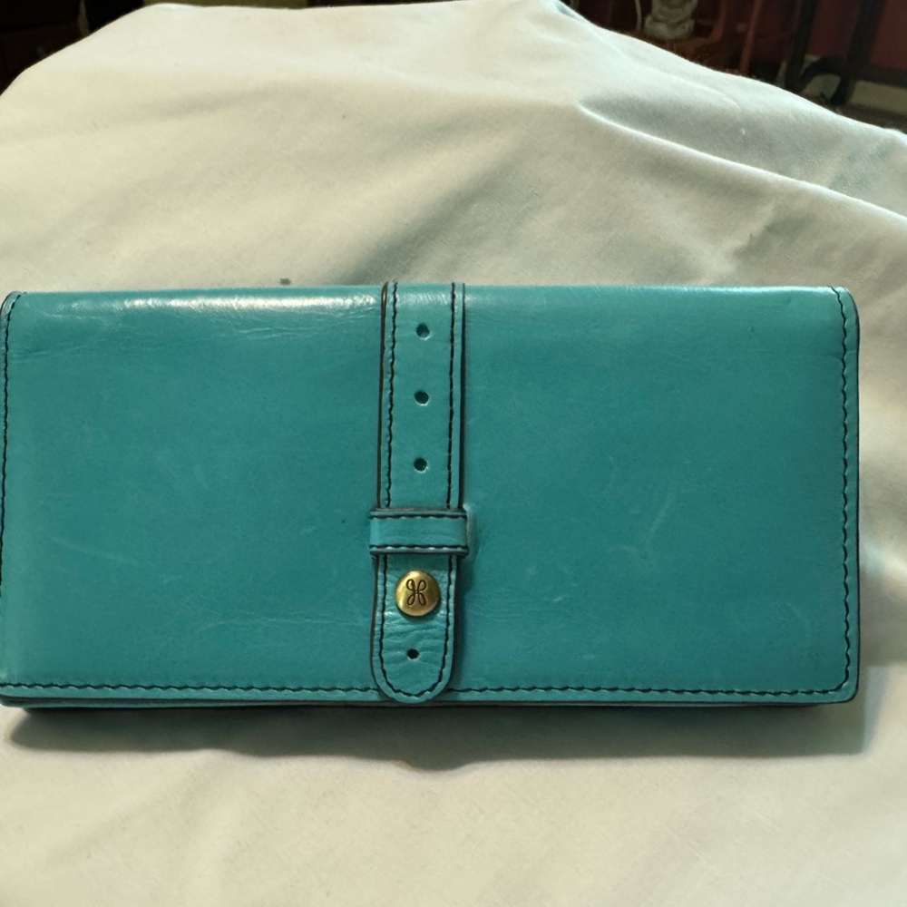 Vibrant Turquoise Leather Wallet
